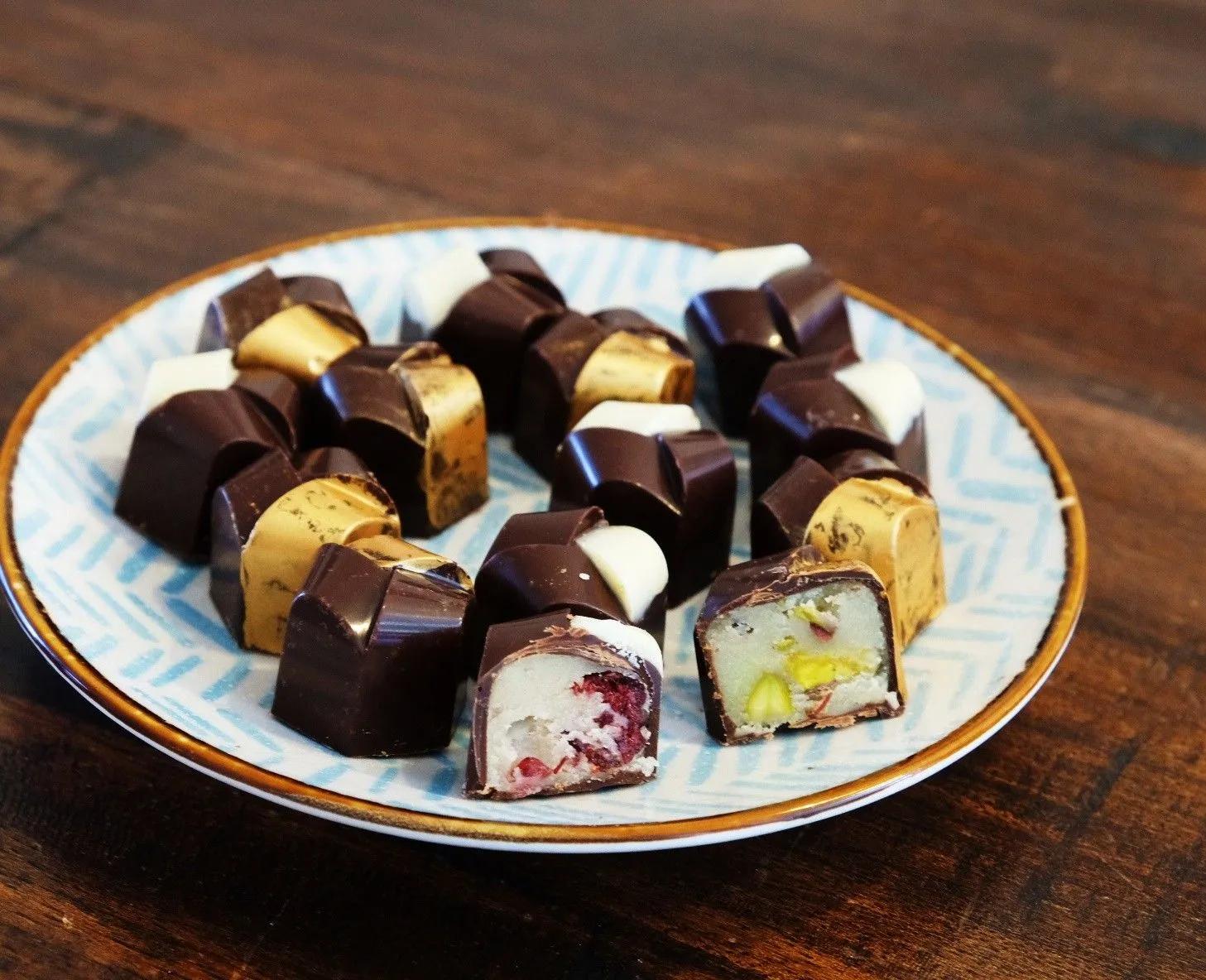 Home made marzipan bonbons with cranberries or pistachio&amp;#39;s | Delicious ...