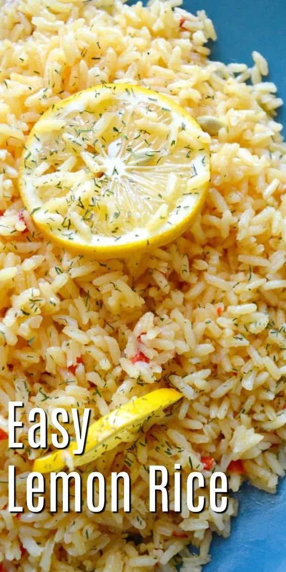 Einfacher Zitronenreis #recipes in 2020 | Rice side dish recipes, Rice ...