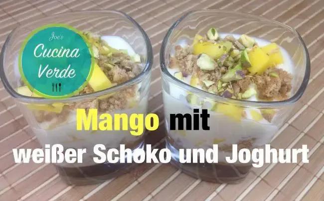 Mango mit Joghurt-Schoko Creme - Rezept | Fudii.online