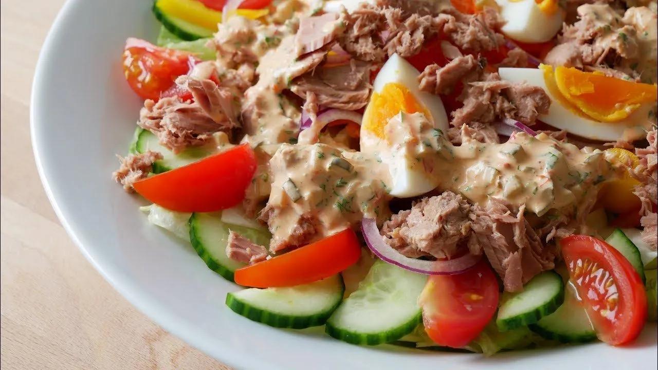 Thunfischsalat mit Thousand Island Dressing || Tuna Salad &amp; Thousand ...