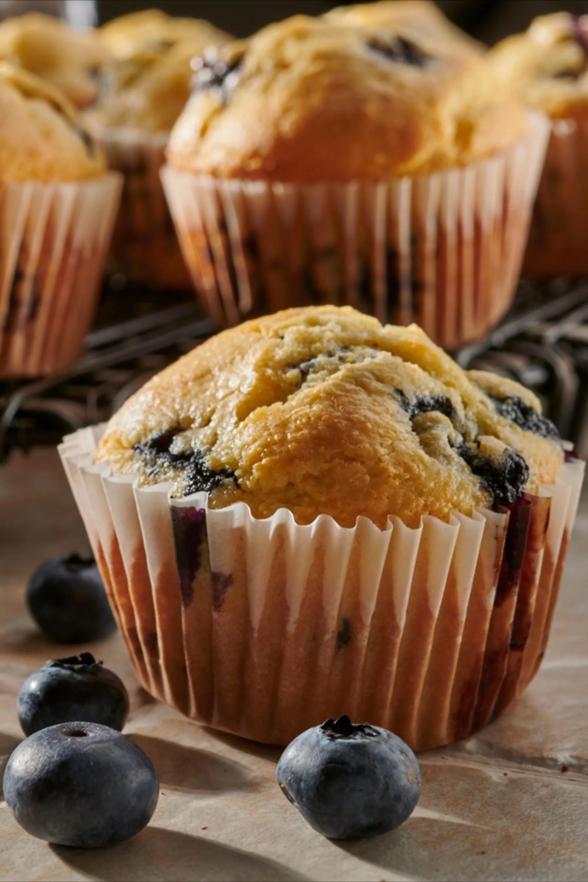 Fresh Blueberry Corn Muffins | &amp;quot;JIFFY&amp;quot; Mix | Recipe | Just bake, Sweet ...