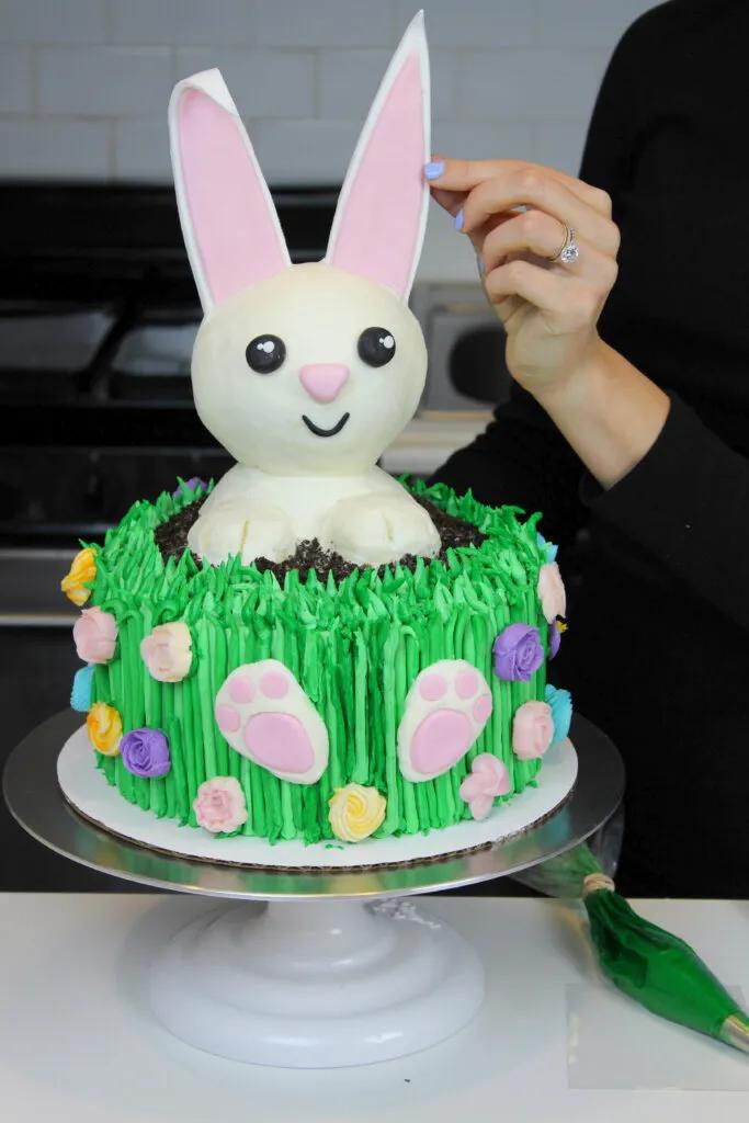Easter Bunny Cake: Detailed Recipe &amp; Tutorial - Chelsweets