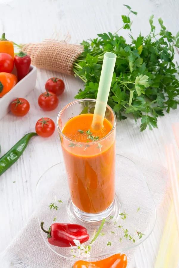 Red paprika smoothie stock image. Image of color, beverage - 52839615