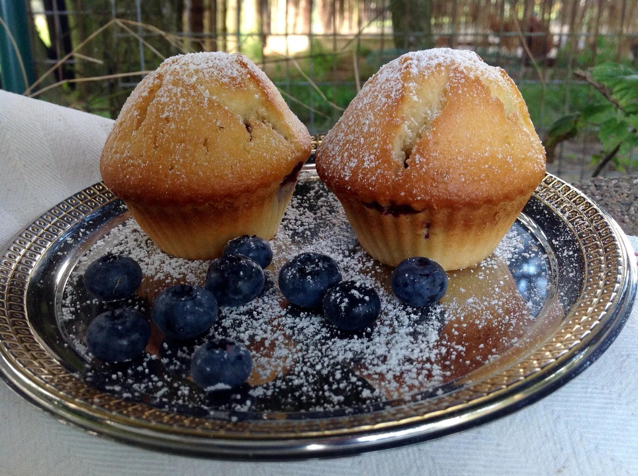 Blaubeermuffins, ein einfaches Rezept für fruchtige Muffins. Ein ...