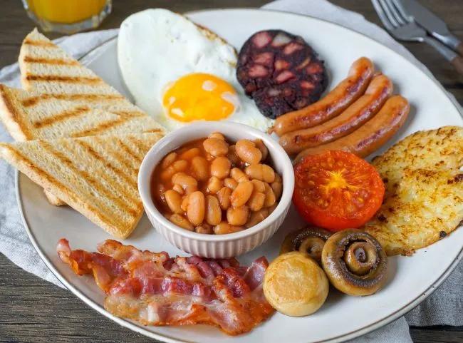 Typisch englisches Frühstück