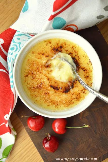 Joyously Domestic: Amaretto Crème Brûlée
