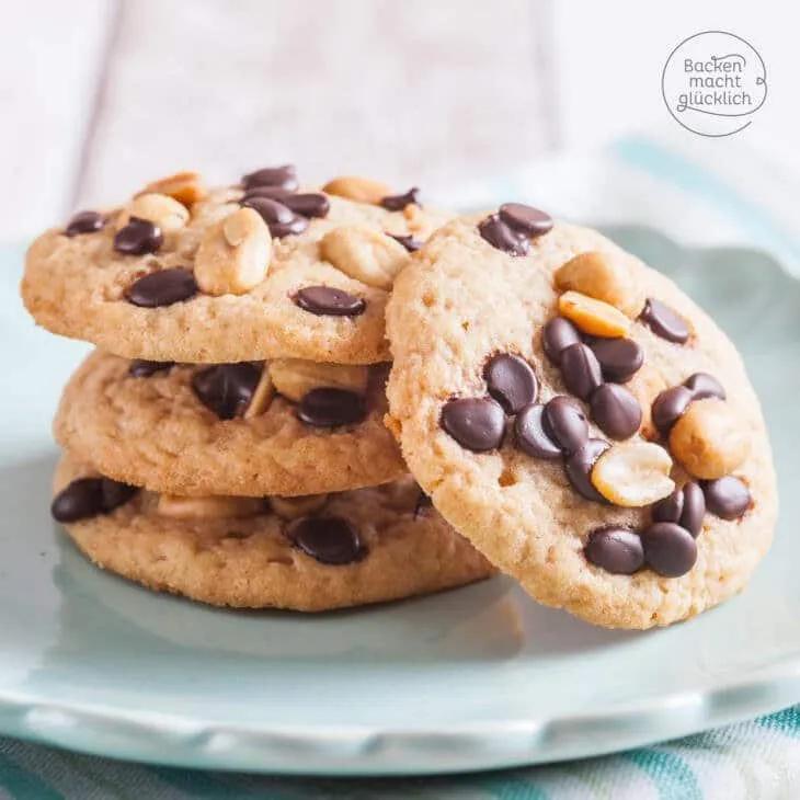 Chewy Peanut Butter Cookies | Backen macht glücklich