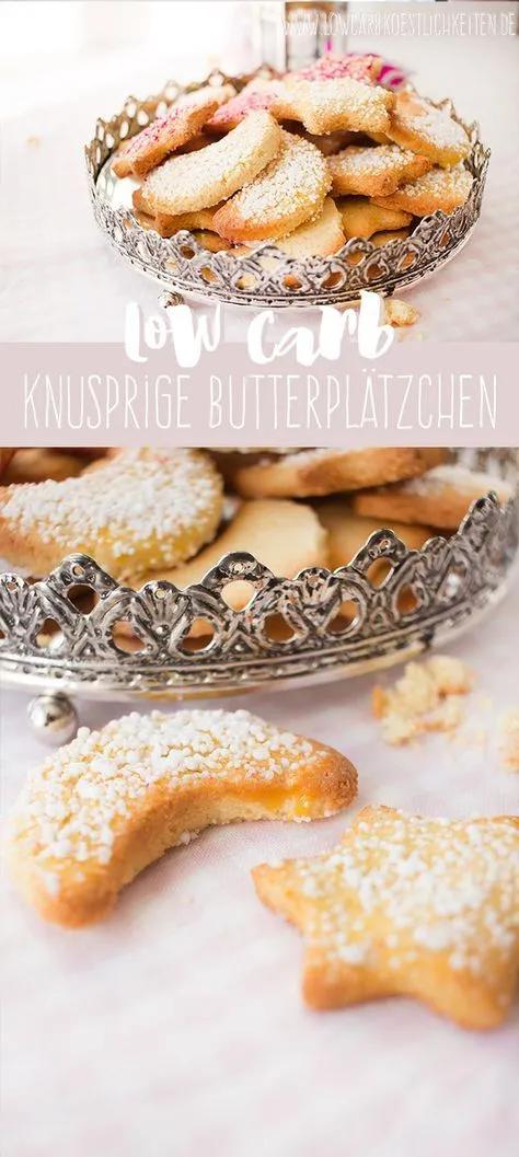 Low Carb zarte Butterplätzchen | Butterplätzchen, Rezepte, Rezept kekse