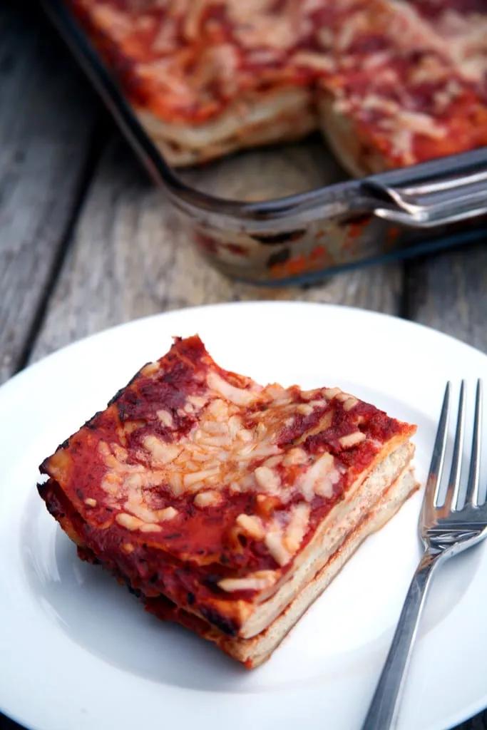 Vegan Tofu Lasagna | How a Food Processor Helps With Weight Loss ...