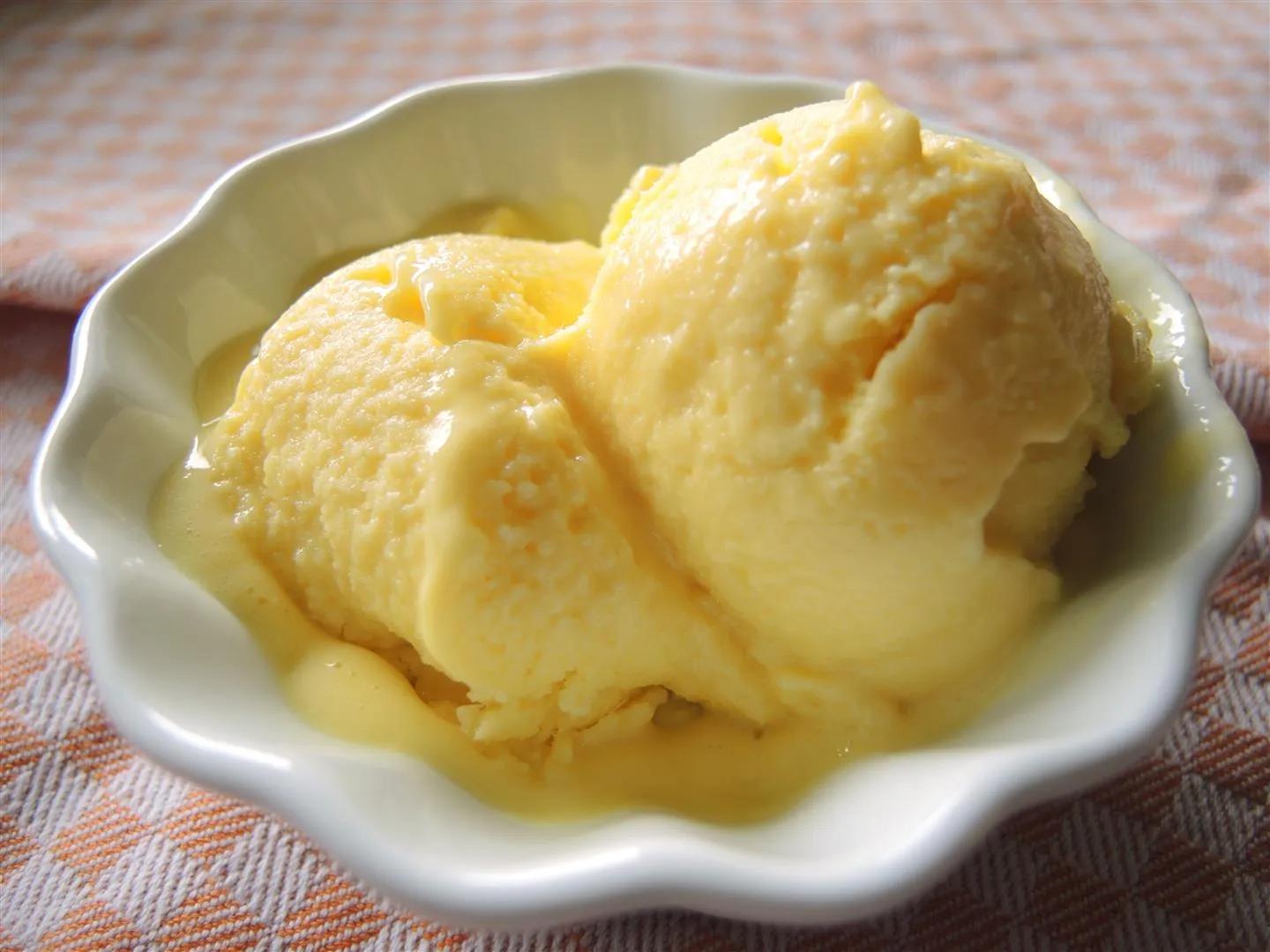 Cremiges Mango-Joghurt-Eis - Chilirosen