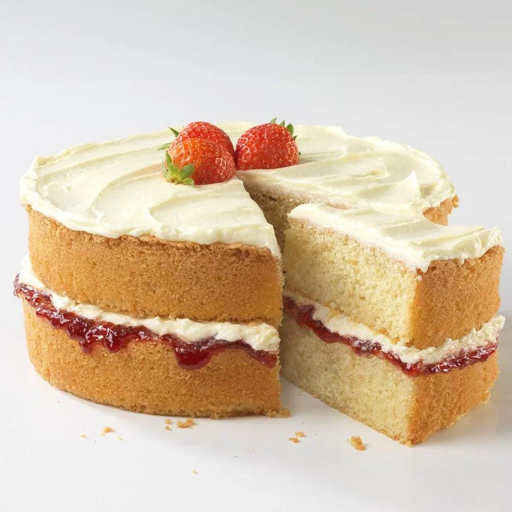 This is classic Victoria sandwich cake is beautifully moist and simply ...