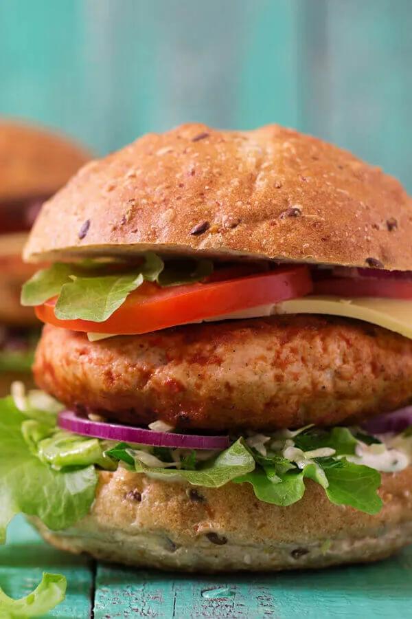 Spicy Chicken Burgers Recipe | CDKitchen.com