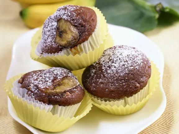 Schoko-Bananen-Muffins Rezept | EAT SMARTER