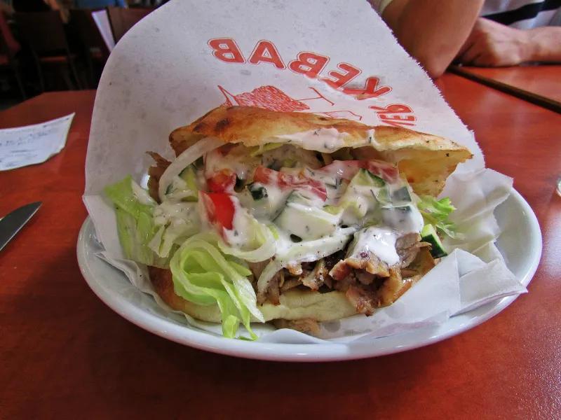 Döner Kebab Recipe (German, Turkish spiced meat sandwich; see Shawarma ...