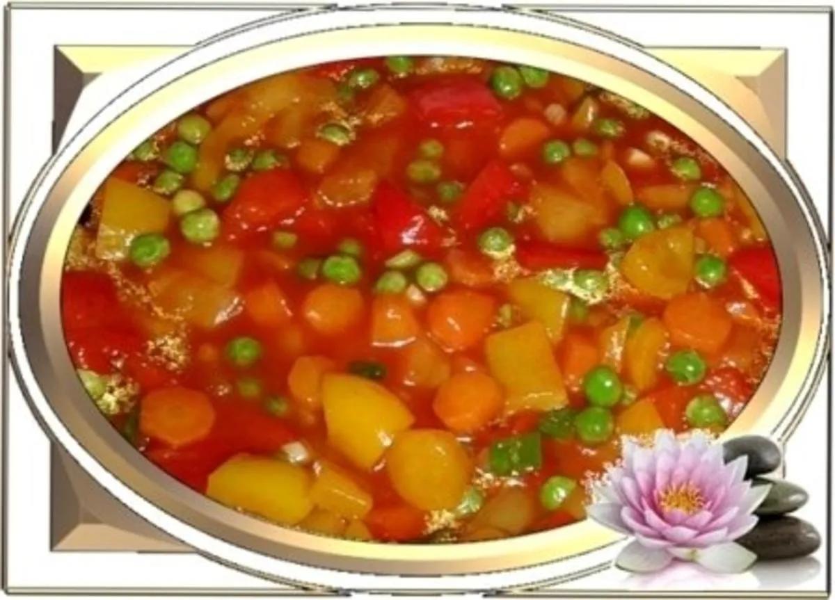 Buntes süß-sauer Gemüse auf chinesische Art -` ´- - Rezept - kochbar.de