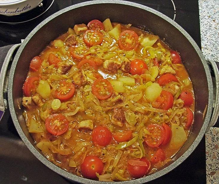 Tomaten - Topf mit Lauch von Surina| Chefkoch | Rezept | Porree eintopf ...