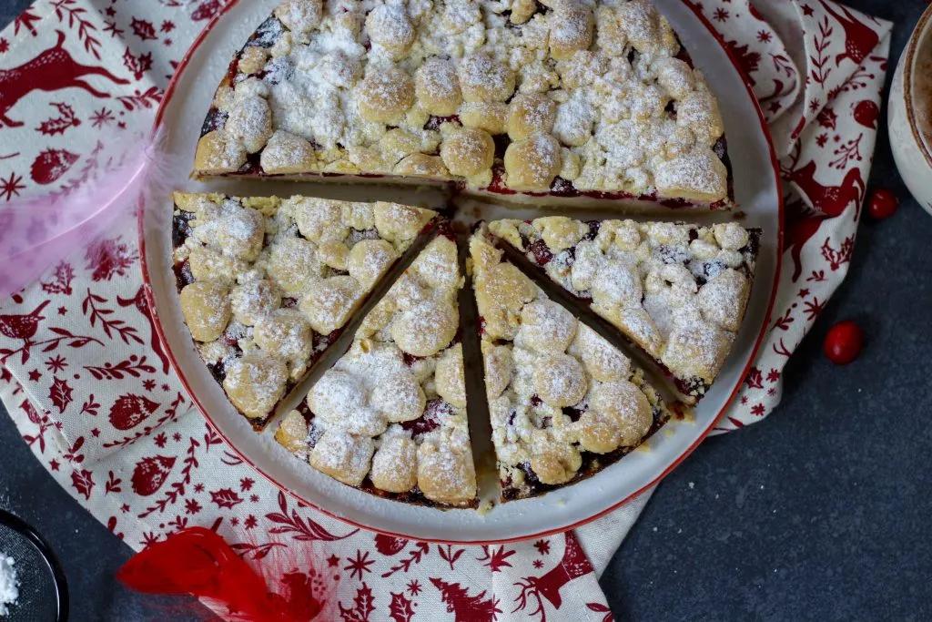 Polnischer Käsekuchen mit Cranberries und Streusel - Tasty Matter