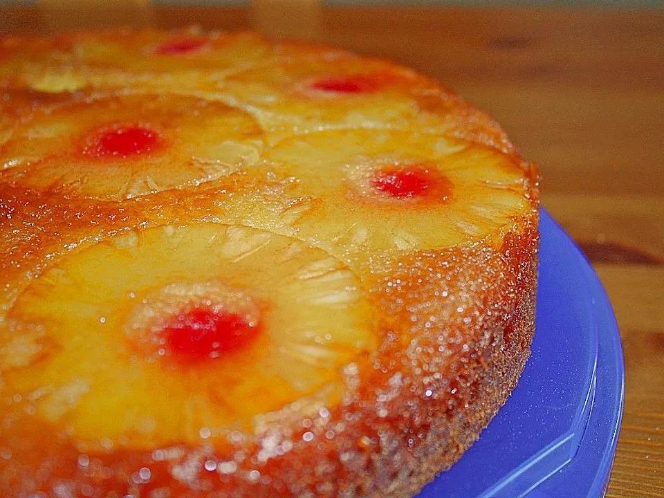 Umgestürzter Ananaskuchen von Kornflip| Chefkoch | Rezept | Ananas ...