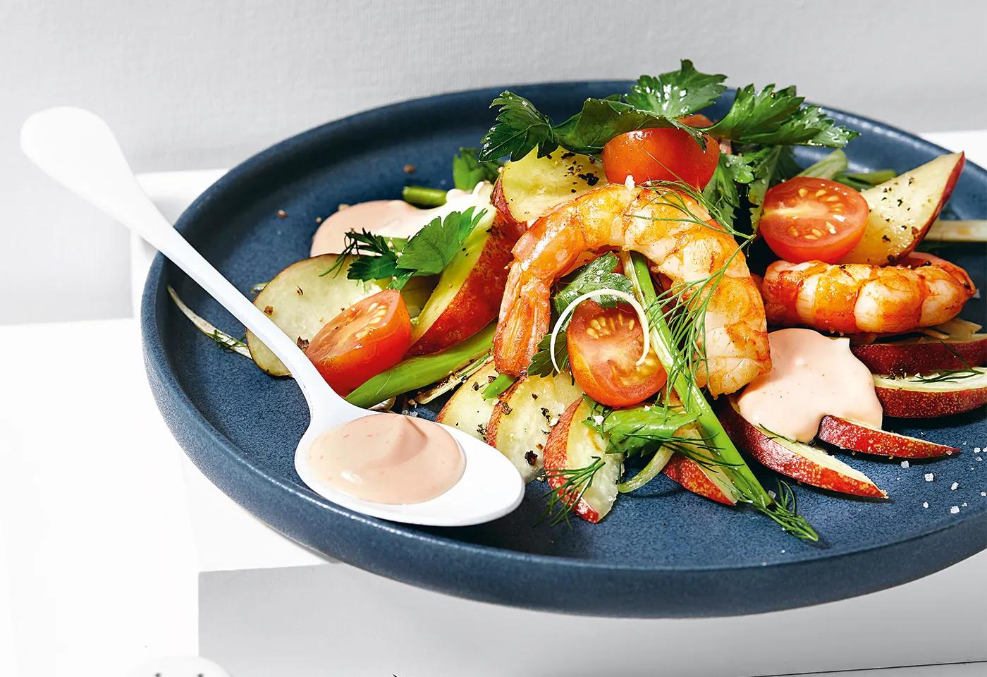Sommerlicher Garnelen-Salat | Frisch Gekocht