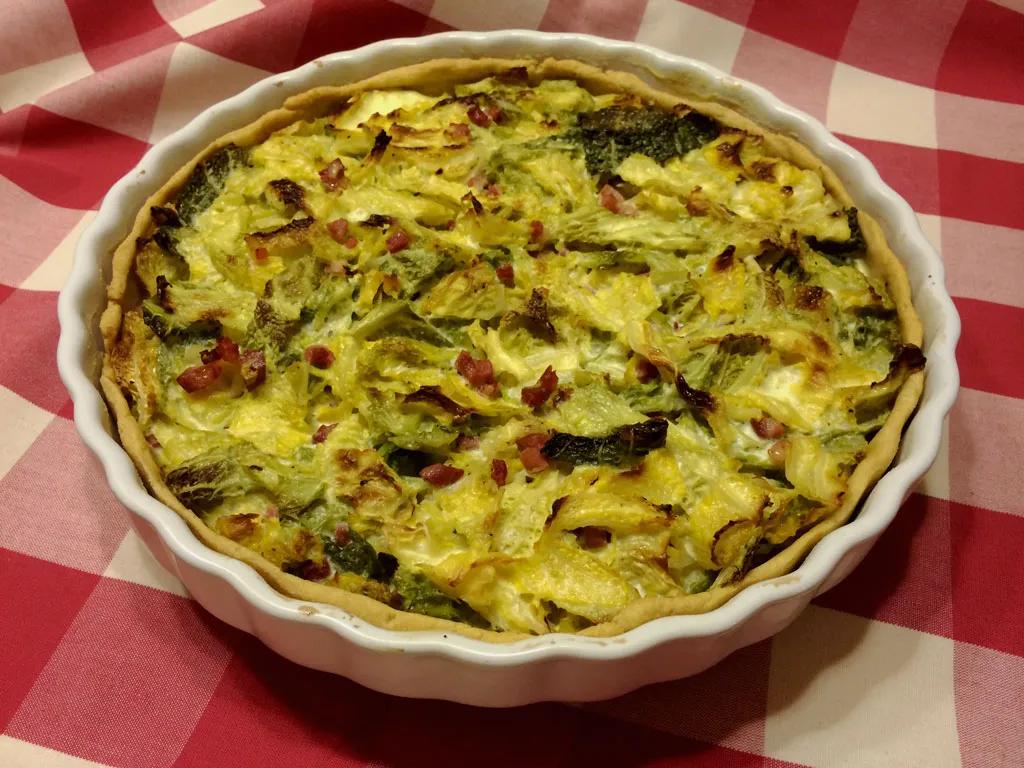 Wirsing-Quiche mit Parmesan-Mürbeteig - danielas foodblog