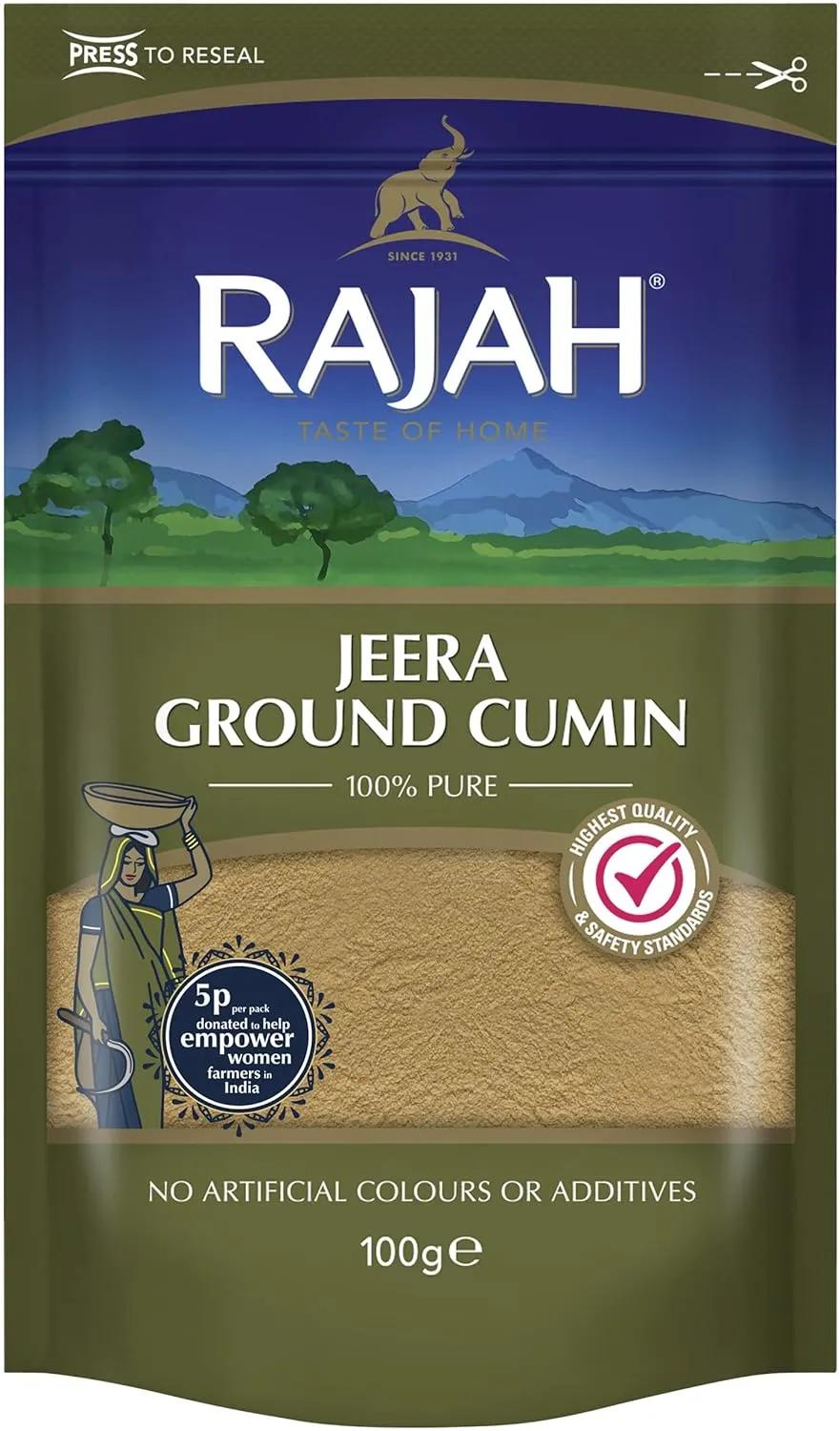 Rajah Jeera Ground Cumin – Gemahlener Kreuzkümmel mit starkem Aroma und ...