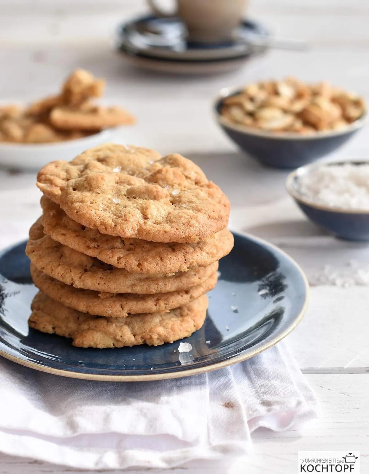 Erdnuss-Cookies mit gesalzenen Erdnüssen – 1x umrühren bitte aka kochtopf