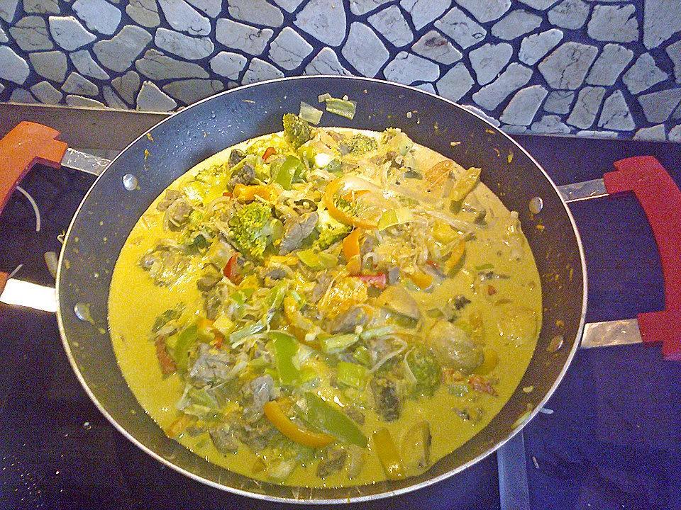 Rindfleisch Curry-Gemüse Reispfanne von MichaelOrend| Chefkoch