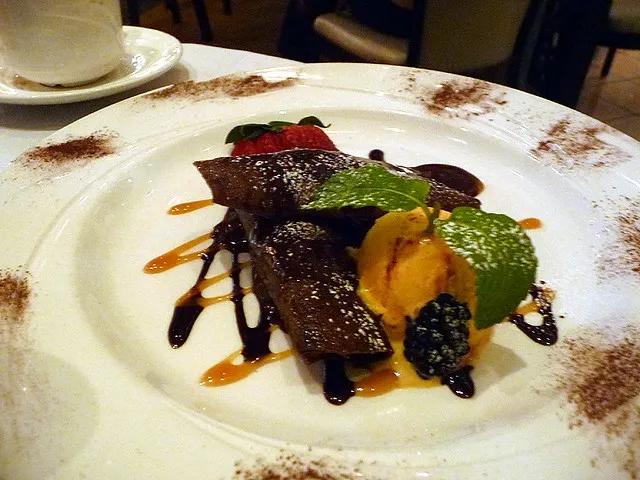 Chocolate Canneloni | Dessert at Cafe Jadeite last night in … | Cynthia ...