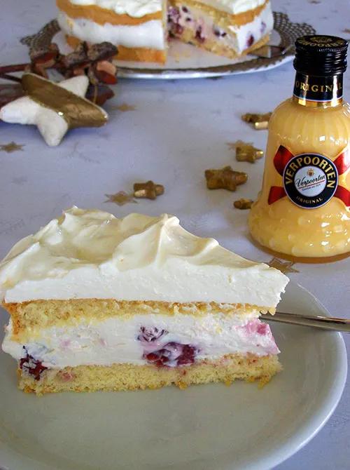 Mascarpone-Quark-Kirsch-Torte mit Verpoorten Original - Rezept mit ...