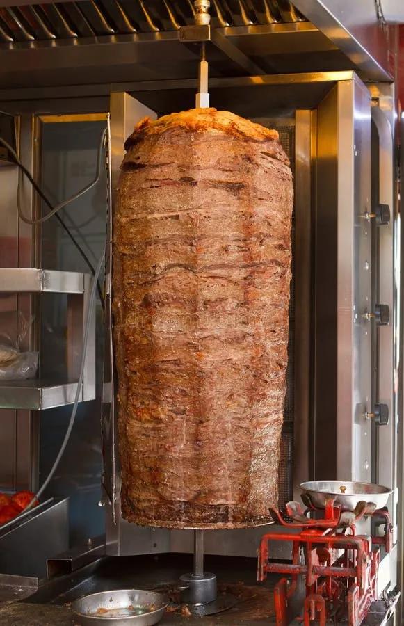 Türkisches Fleisch Doner Kebab Stockfoto - Bild von teller, köstlich ...