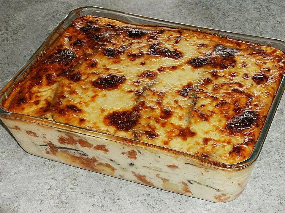 Chrissis Auberginen - Kartoffel - Auflauf „Moussaka Art“ von Chrissi09 ...