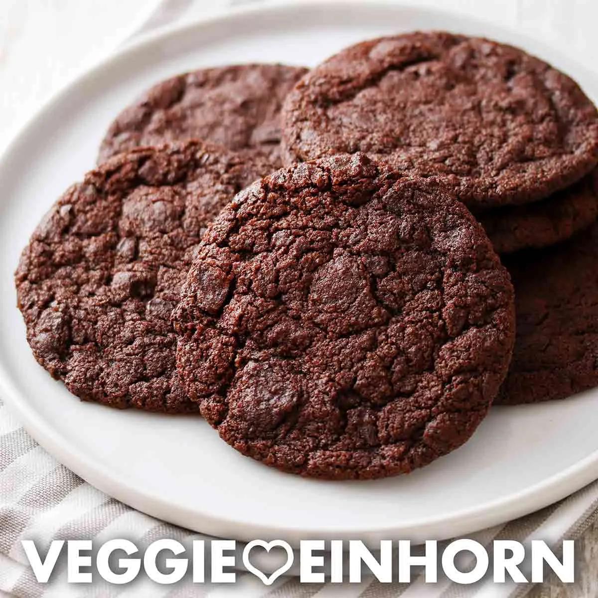 Vegane Schoko Cookies ohne Ei [Einfaches Rezept]