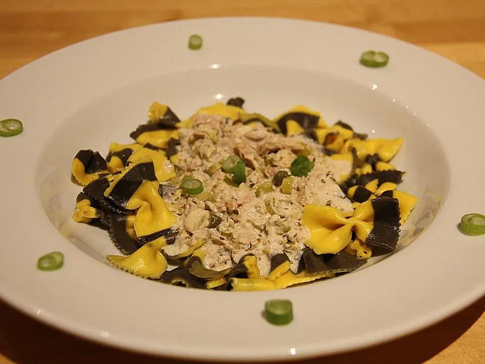 Farfalle mit Thunfisch und Kapern von juwey| Chefkoch