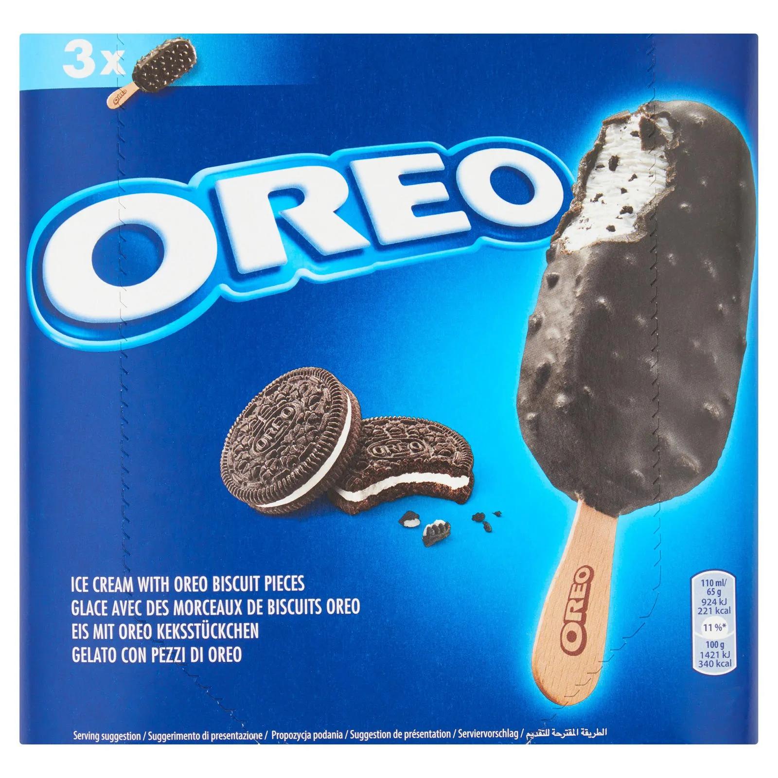 Oreo Ice Cream with Oreo Biscuit Pieces 3 x 110ml (330ml) | Ice Cream ...