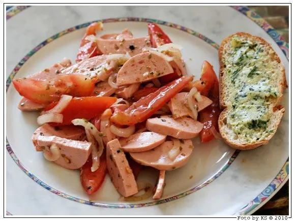 Tomate-fleischwurst-salat - Rezept Petitchef