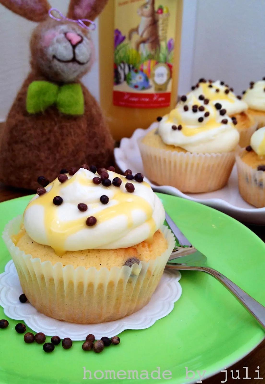 HOMEMADE by Juli: Eierlikör Schoko Cupcakes - Süße Törtchen fürs Osterfest