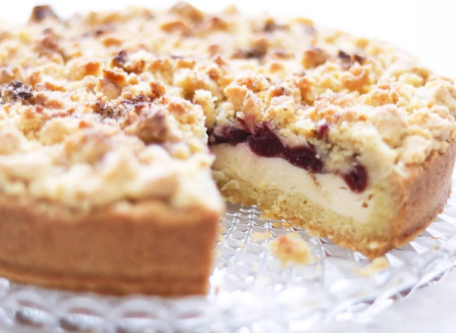 Rezept: Pudding-Streusel-Kuchen mit Kirschen | Mareike Unfabulous-Alles ...