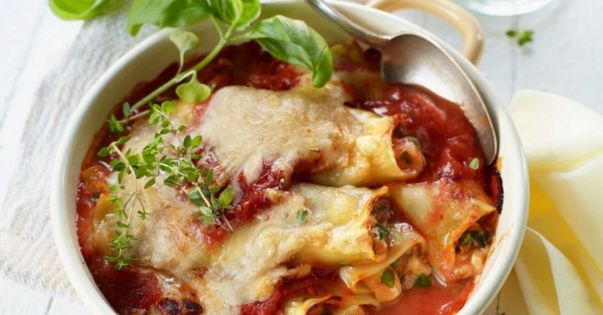 Cannelloni mit Mozzarella und Hackfleisch Rezept | EAT SMARTER