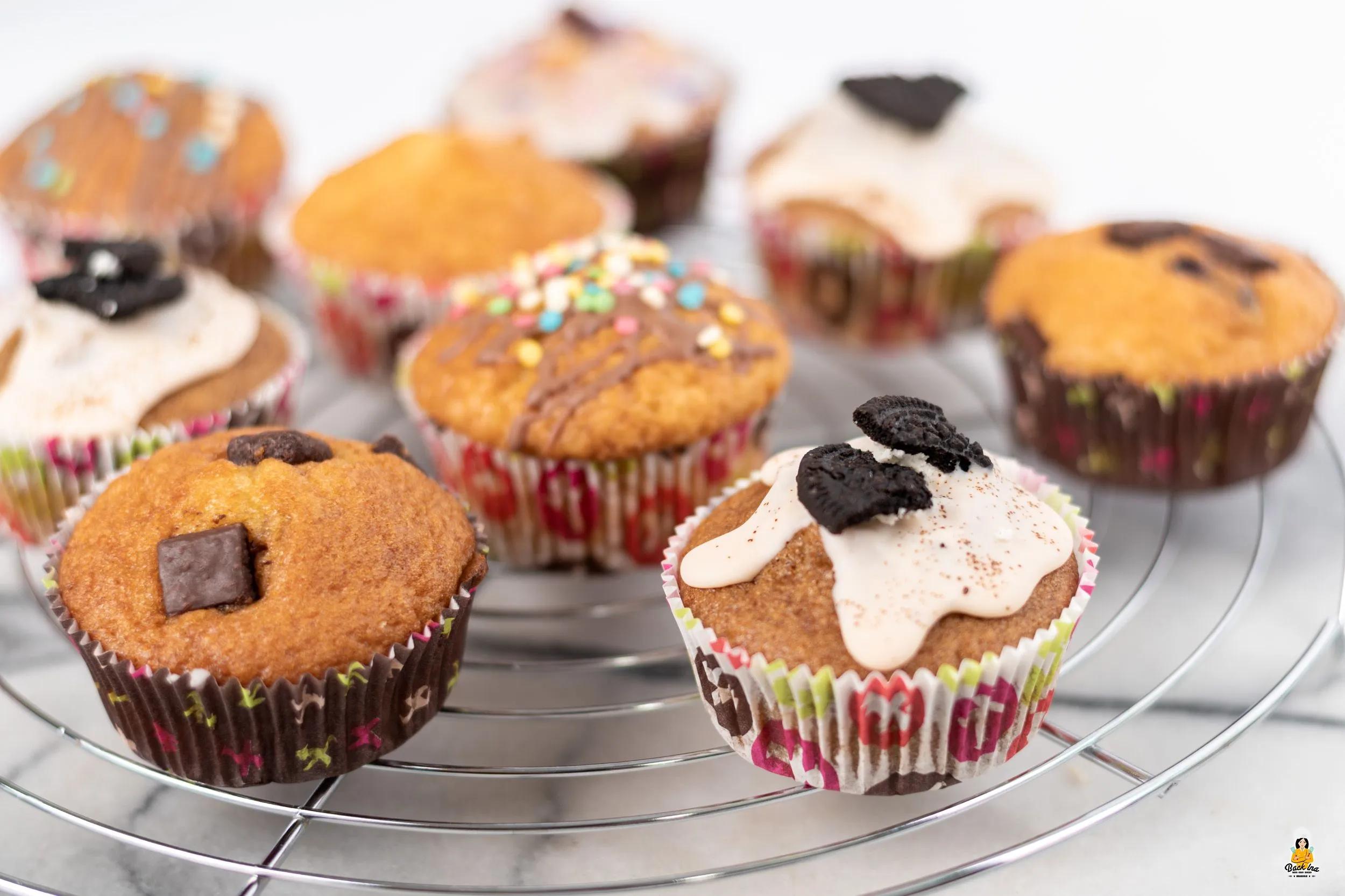 Grundrezept für Muffins mit Joghurt und Öl - BACKINA