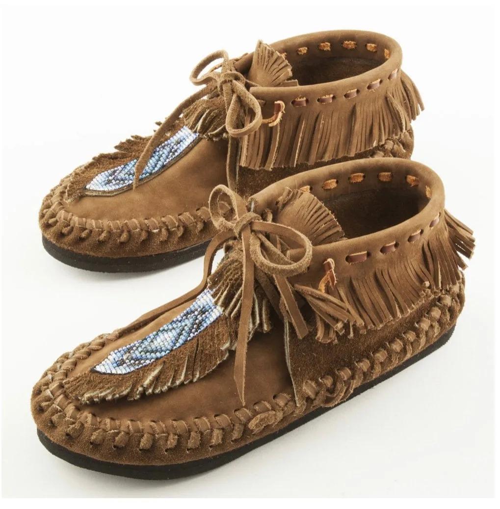 Handmade Leather Beaded Moccasins , Leather Moccasin , Ethnic Moccasin ...