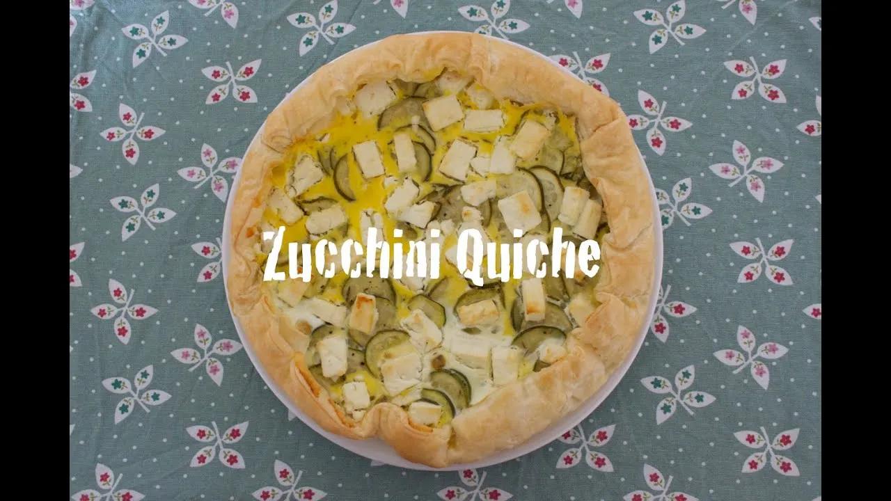 Rezept: Zucchini Quiche mit Feta &amp; Blätterteig / schnell &amp; einfach ...