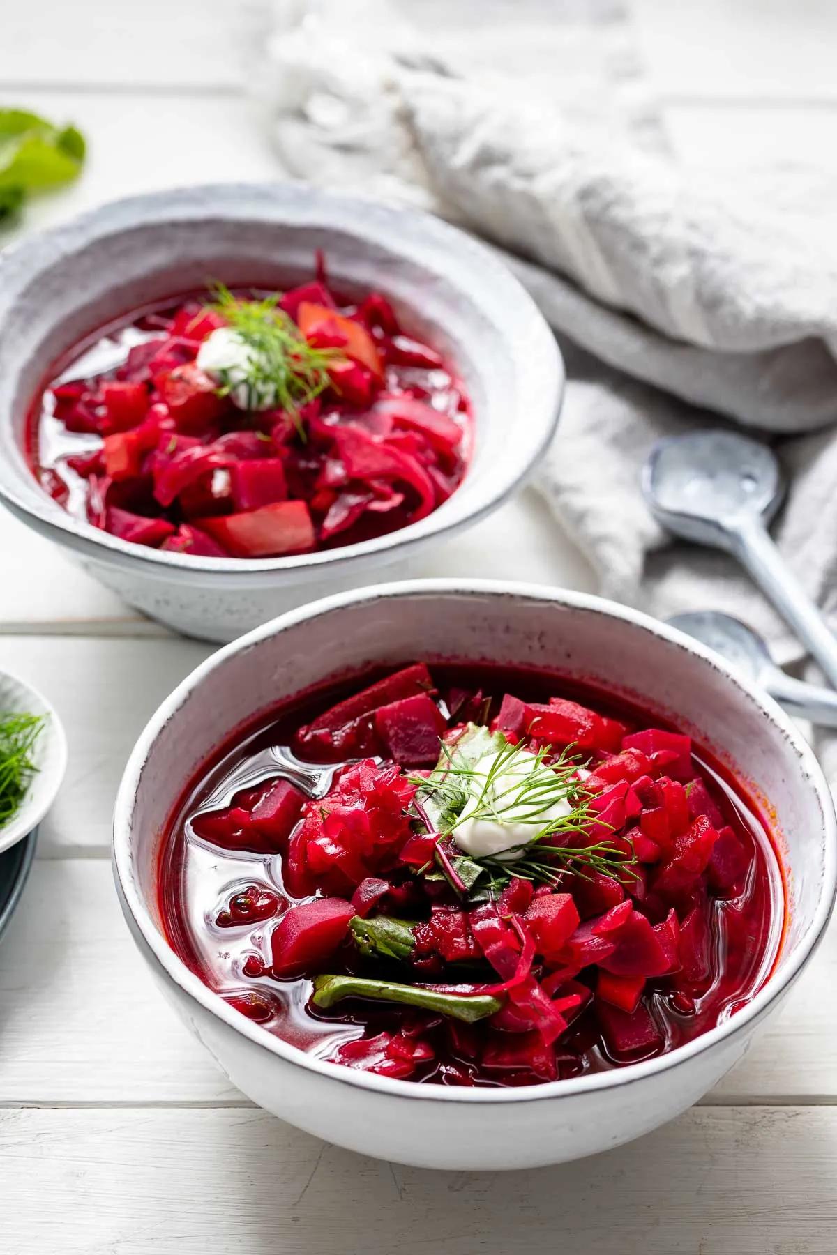 Vegetarian Borscht (Beet Soup) | Recipe | Elle Republic