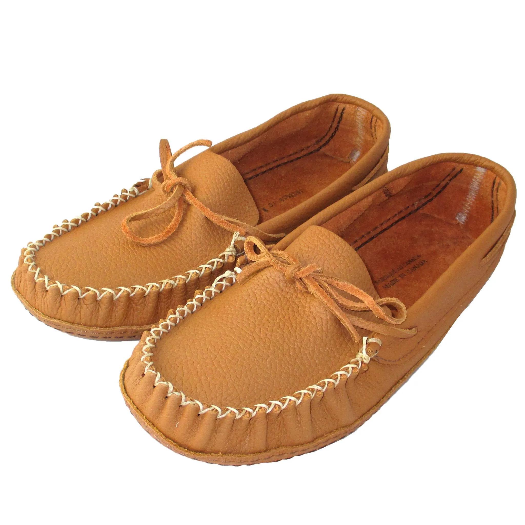 Men&amp;#39;s Wide Width Soft Sole Leather Moccasins | Leather moccasins ...
