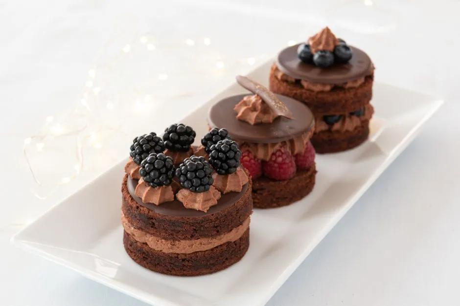 Schokoladentörtchen mit Beeren | Rezept | Kuchen und torten, Kuchen und ...