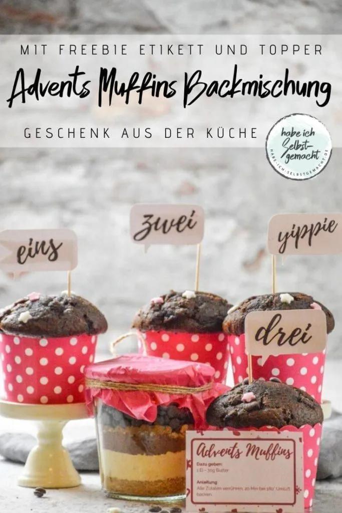 Advents Muffins als Backmischung | Rezept | Backmischung im glas ...