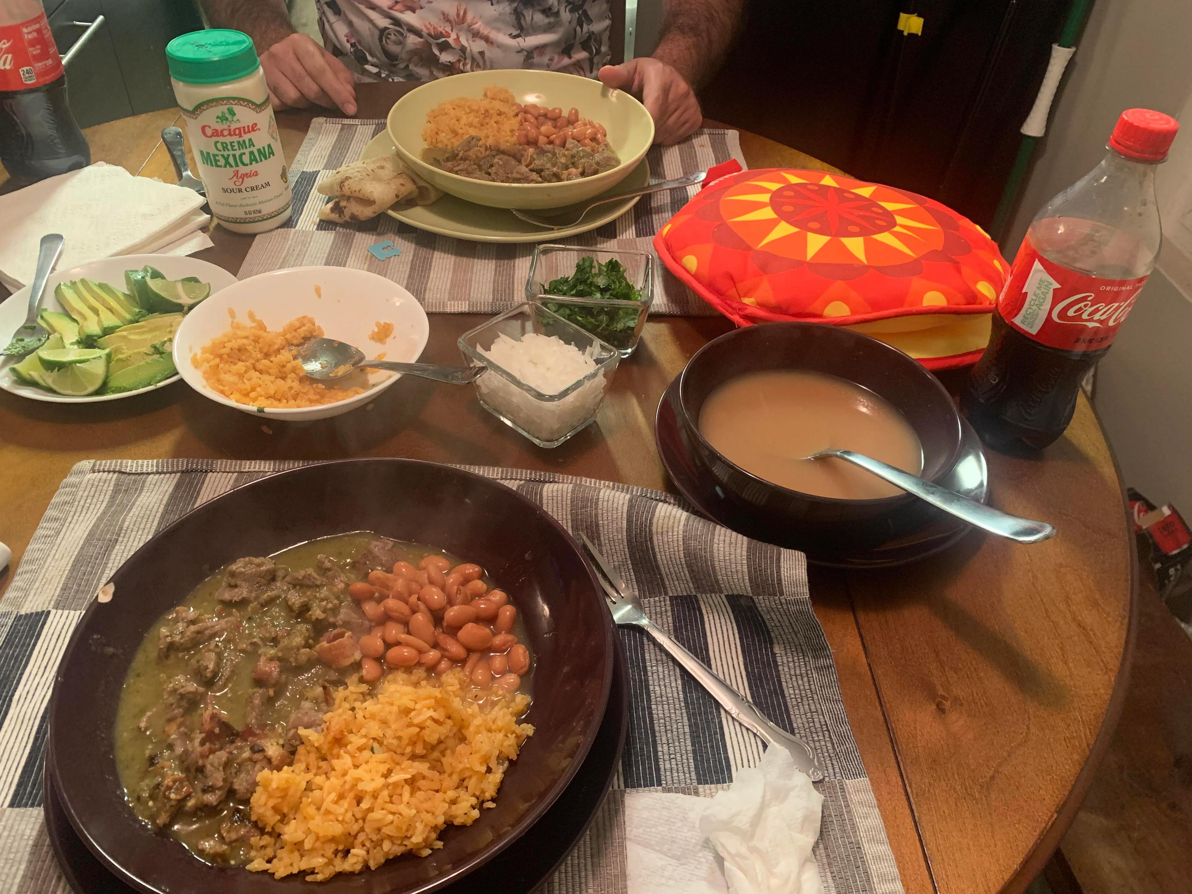 Carne en su jugo for a late dinner : r/mexicanfood