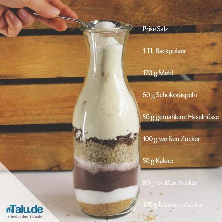 Backmischung im Glas verschenken - 4 leckere Rezepte - Talu.de ...