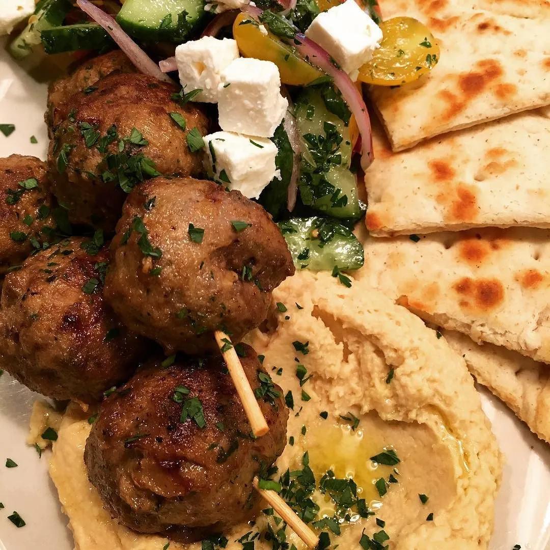Happy National Meatball Day! Try our Lamb Kofta Kebabs with hummus ...