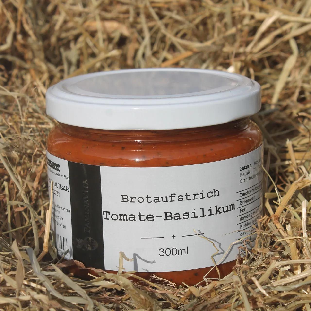 Brotaufstrich Tomate-Basilikum - Spezialitäten aus Baden und der Pfalz
