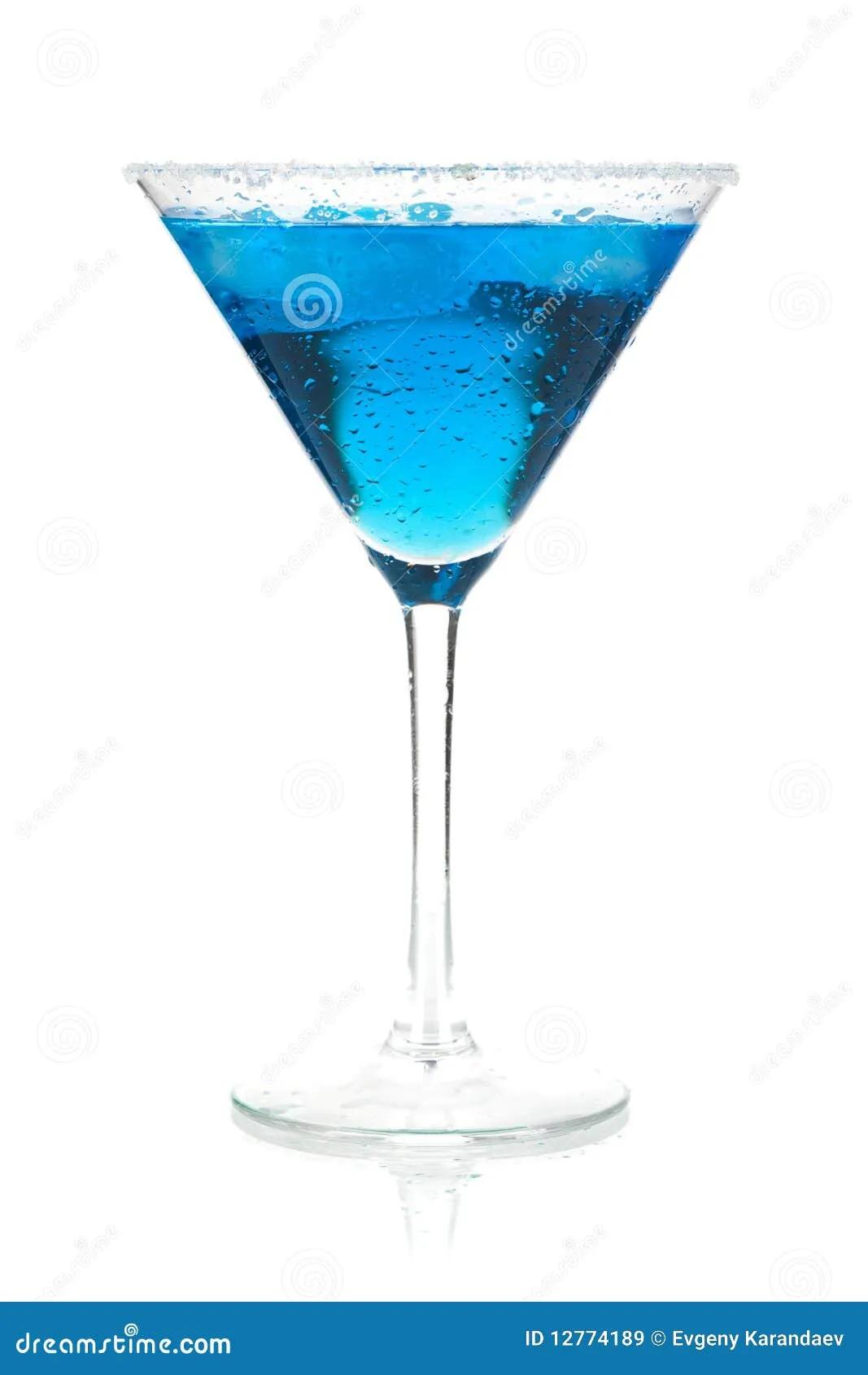 Cocktail Collection - Blue Martini Stock Image - Image of closeup ...